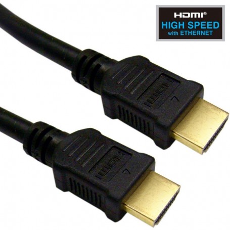 Câble HDMI 1.4 3D Ethernet Plaqué Or 10FT