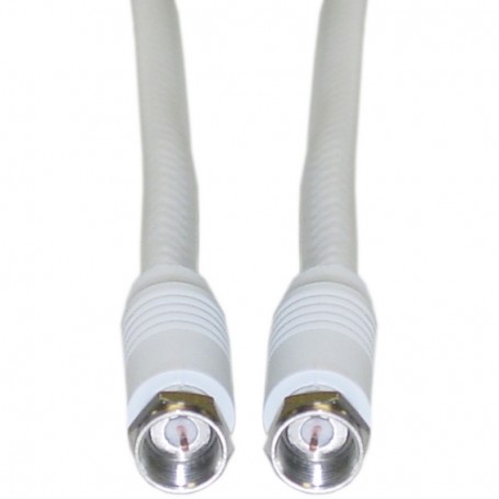 25FT RG59 White Coaxial Cable