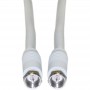 25FT RG59 White Coaxial Cable