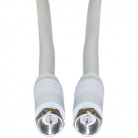 100FT RG6 White Coaxial Cable