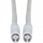 100FT RG6 White Coaxial Cable