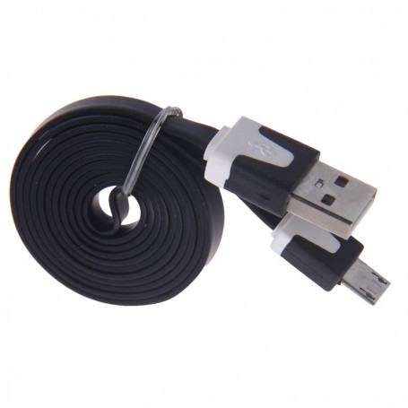 10FT Flat Micro-USB B Cable