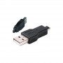 Mini-USB 4pin Male to USB A Male Adaptor