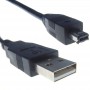 Mini-USB B 4pin Male to USB 2.0 A Male Cable