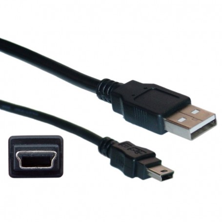 10FT Mini-USB B 5pin to USB 2.0 A Male Cable