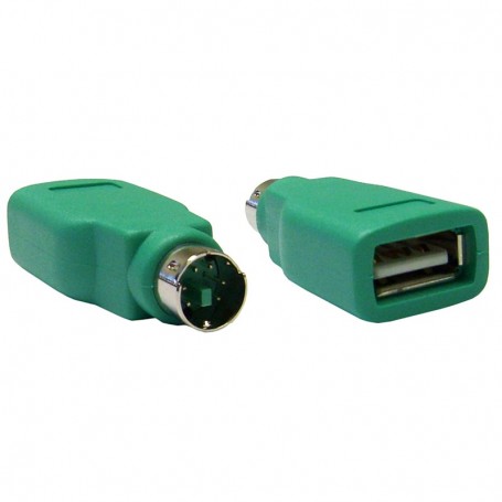 PS/2 Male Plug to USB Female Adaptor