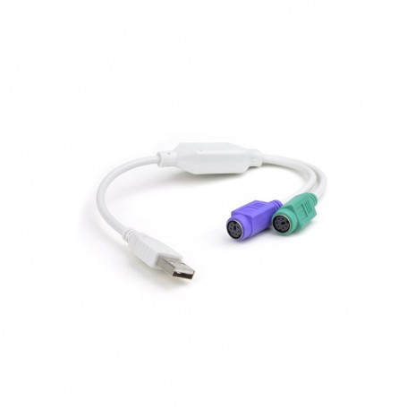 Adaptateur 2 Prises PS/2 Femelles vers USB Mâle