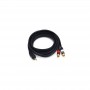 6FT Shielded Audio Cable 3.5mm 1 Male to 2 RCA Male