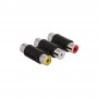 Triple Female Female RCA Coupler