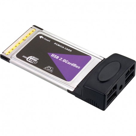 Carte USB 2.0 PCMCIA 4 Ports
