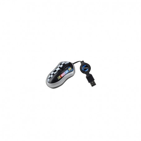 Logitech Nascar 3-Button USB Mini Optical Scroll Mouse w/Retractable Cord