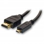 Câble Micro HDMI à HDMI 1.4 3D Ethernet Plaqué Or 6FT