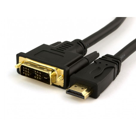 DVI-D Male to HDMI Male Cable 15FT
