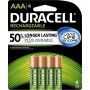 4 Piles Rechargeables AAA Ni-MH Duracell