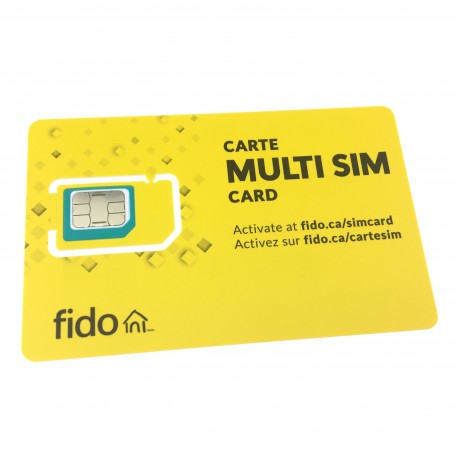 Carte SIM Micro SIM Nano SIM Fido